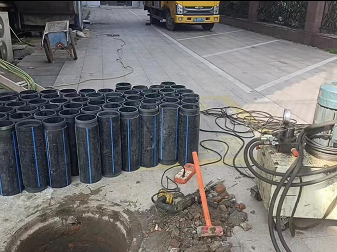 陕西PE置换管厂家 DN315置换管 非开挖管短管置换